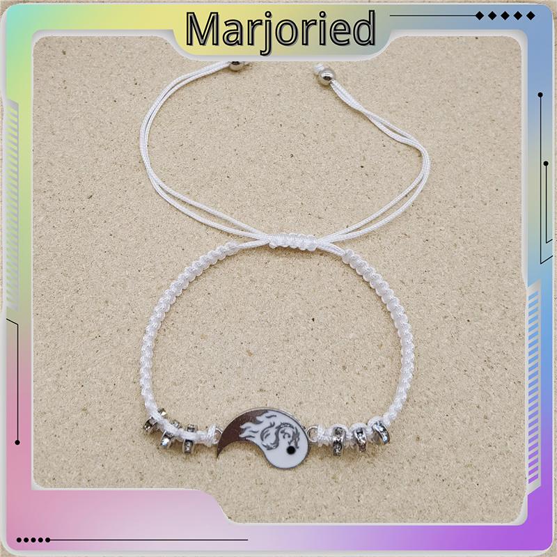 2pcs Gelang Couple Dikepang Gosip Tai Chi Adjustable Fashion Accessories Hadiah Aksesoris Bracelet-MJD