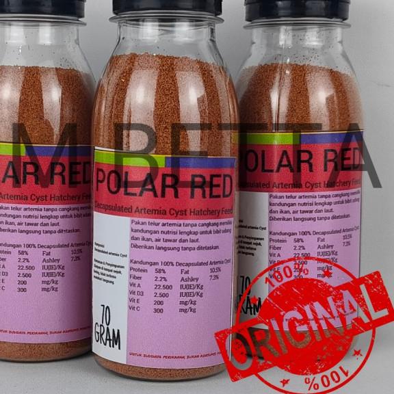 Artemia Polar Red 70gr / Artemia Shell Free Polar Red