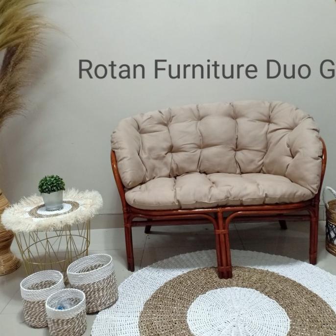 $$$$] KURSI ROTAN SOFA BAHAMA PANJANG/ KURSI TAMU/KURSI TERAS/KURSI SANTAI/B