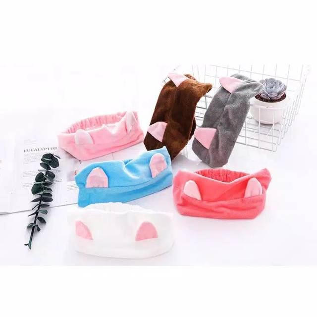 Bundara.id Ra-1292 Cantik Unik Lucu Headband bandana bando Telinga Import bahan lembut