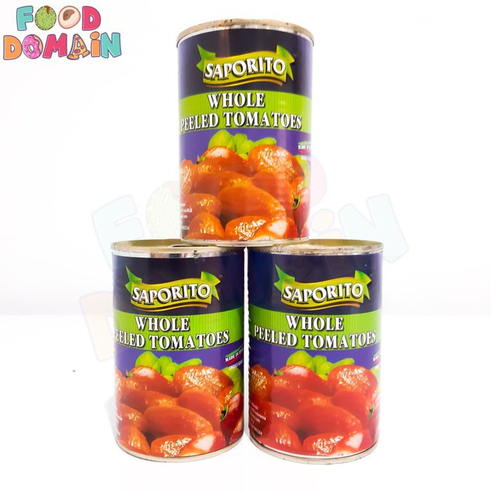 

Saporito Whole Peeled Tomato - Tomat Kupas - 400gr