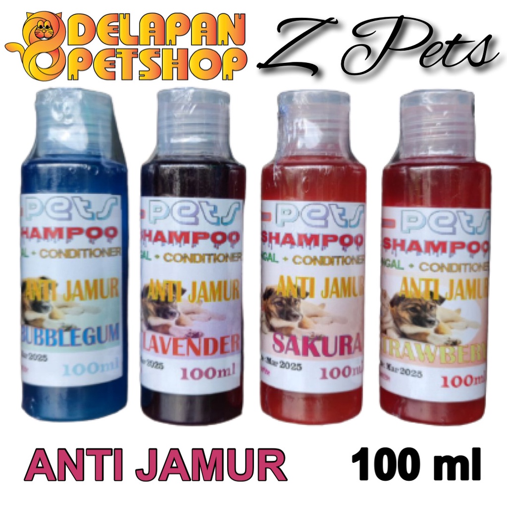 Z Pets ANTI FUNGAL Pet Shampoo 100 ml / Shampo Anti Jamur / Kucing Anjing / Cat &amp; Dog