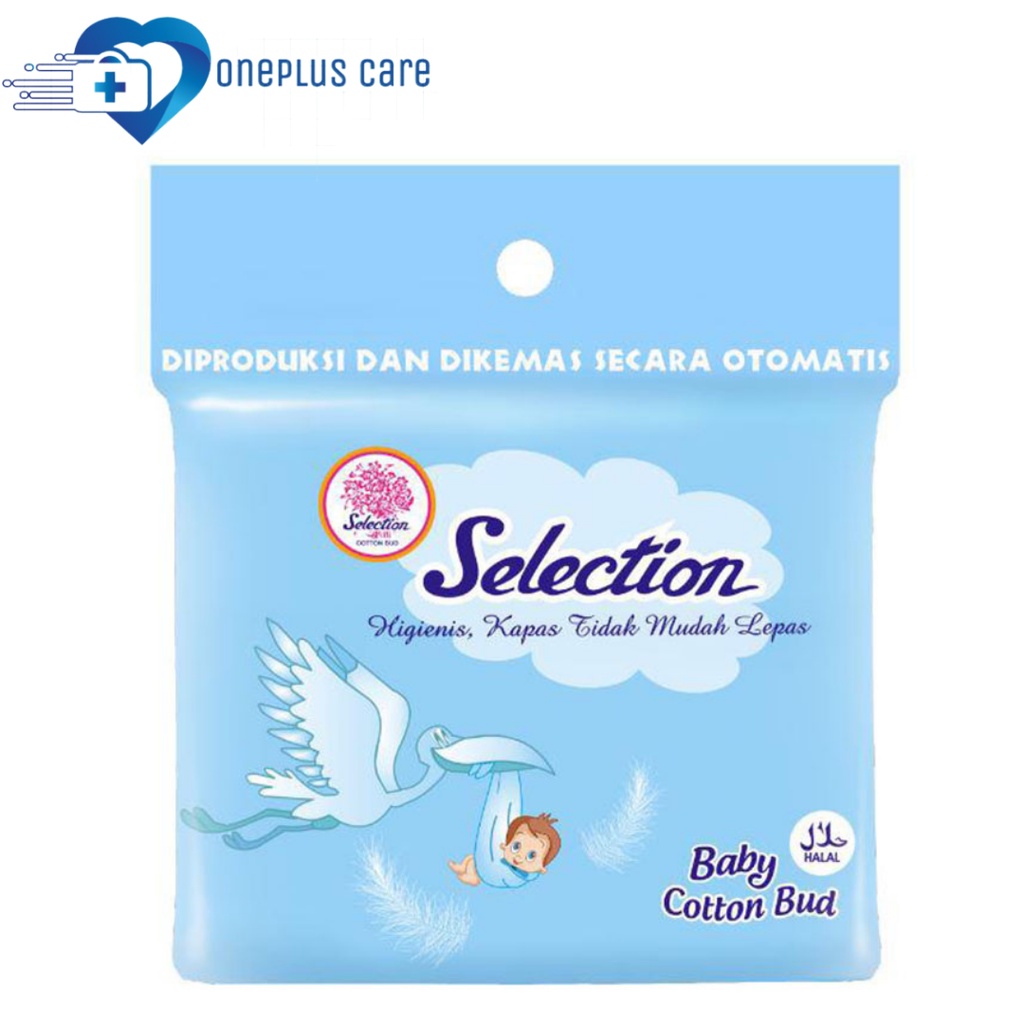 Alat Korek Kuping Bayi Selection isi 100 pcs Cotton Bud Selection Cottonbud Kapas Korek Kuping