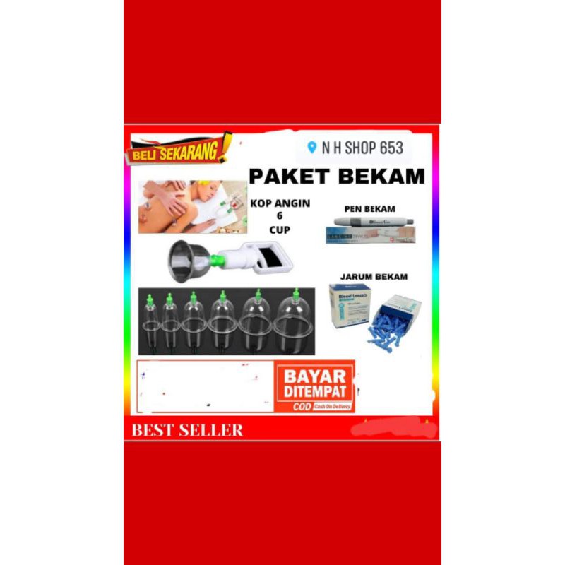kop angin. ALAT BEKAM. set lengkap