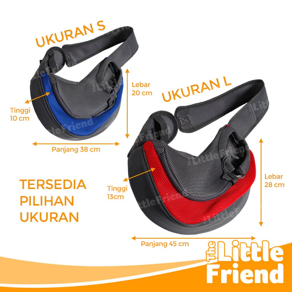 Tas Gendong Travel Model Selempang untuk Anjing Kucing/Pet Sling Bag