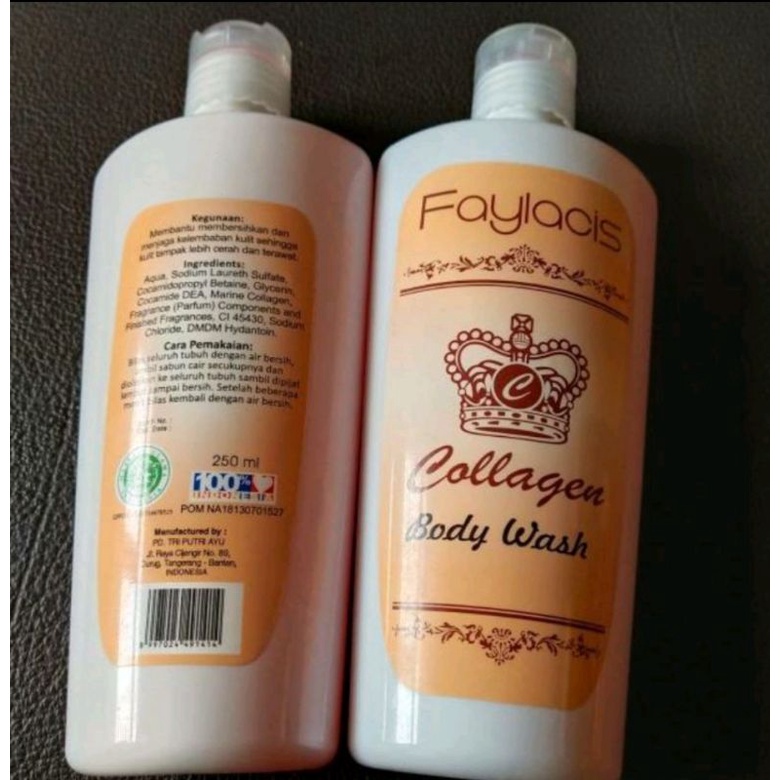 Body Wash Faylacis Collagen / Sabun Mandi Collagen 250ML