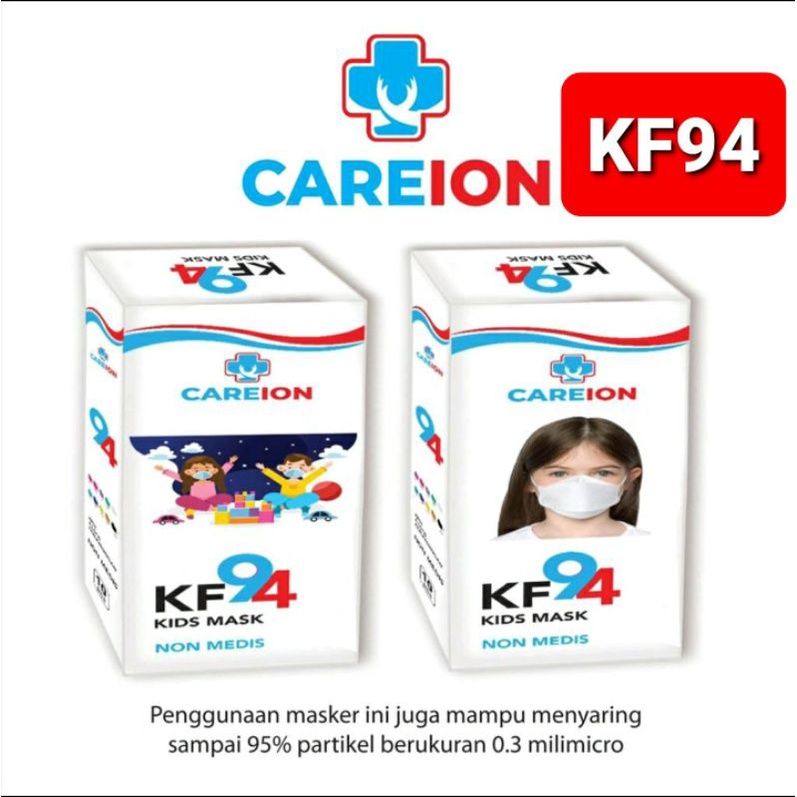 10 pcs MASKER KF94 ANAK 4PLY IJIN KEMENKES