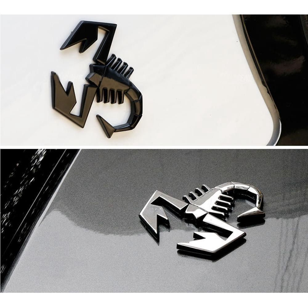 Suyou Stiker Emblem Scorpion 3d Bahan Metal Warna Silver Untuk Dekorasi Mobil / Truk