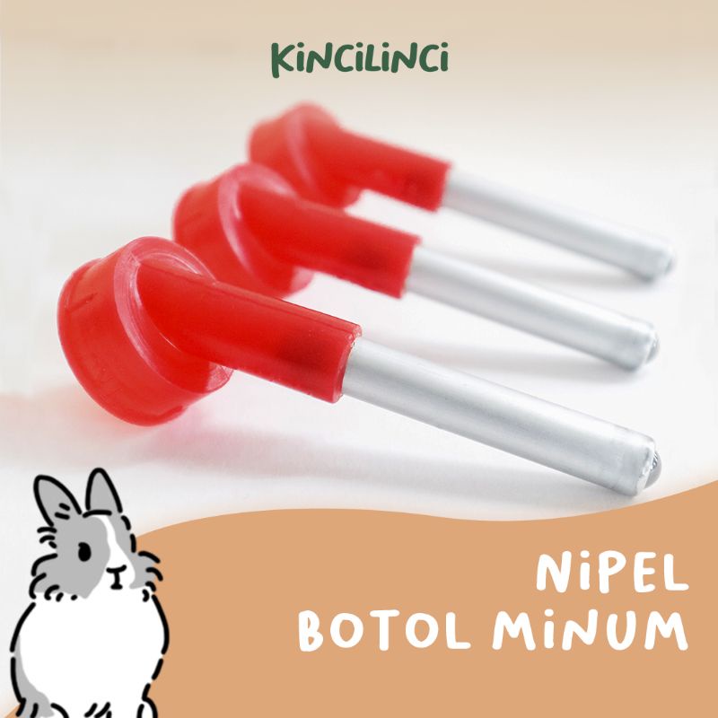NIPEL BOTOL MINUM KELINCI/TEMPAT MINUM KELINCI/DOT KELINCI