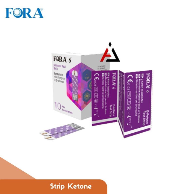Strip Ketone Fora 6 Plus Per Box isi 10 Pcs / Ketone Test Strip Fora 6 Plus