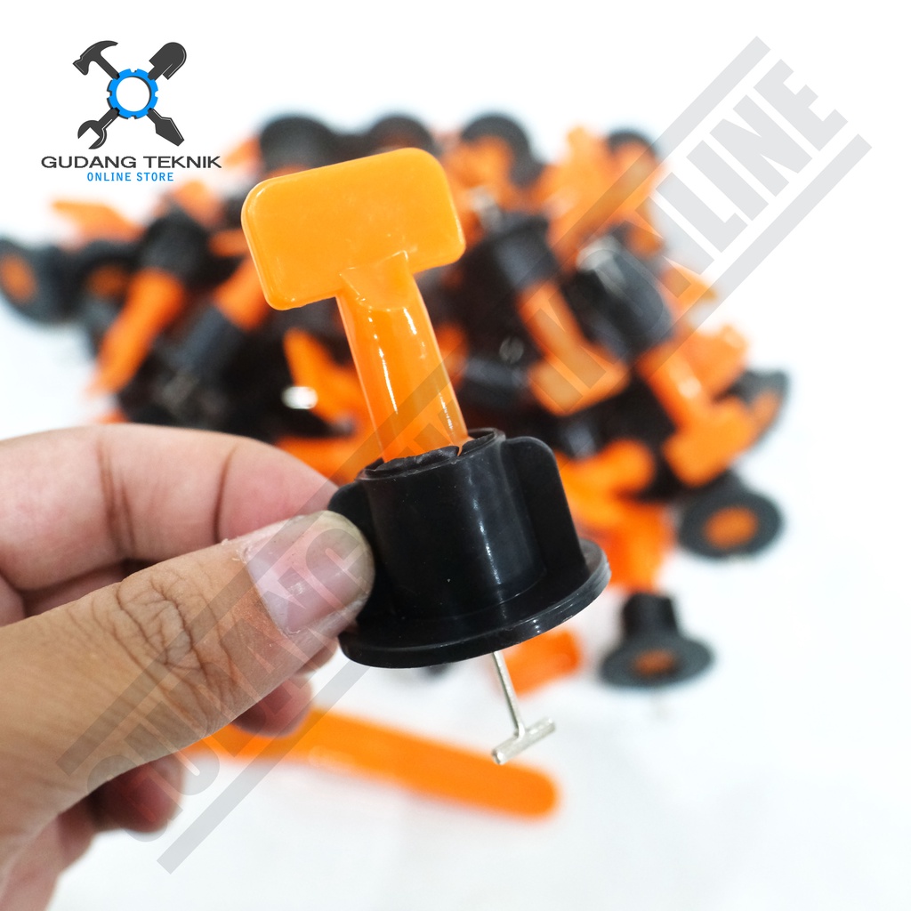 Alat Perata Keramik 1 SET 50pcs IKURA IKR TLS201 / Tile Leveling 50 Pcs - Alat Bantu Meratakan Keramik