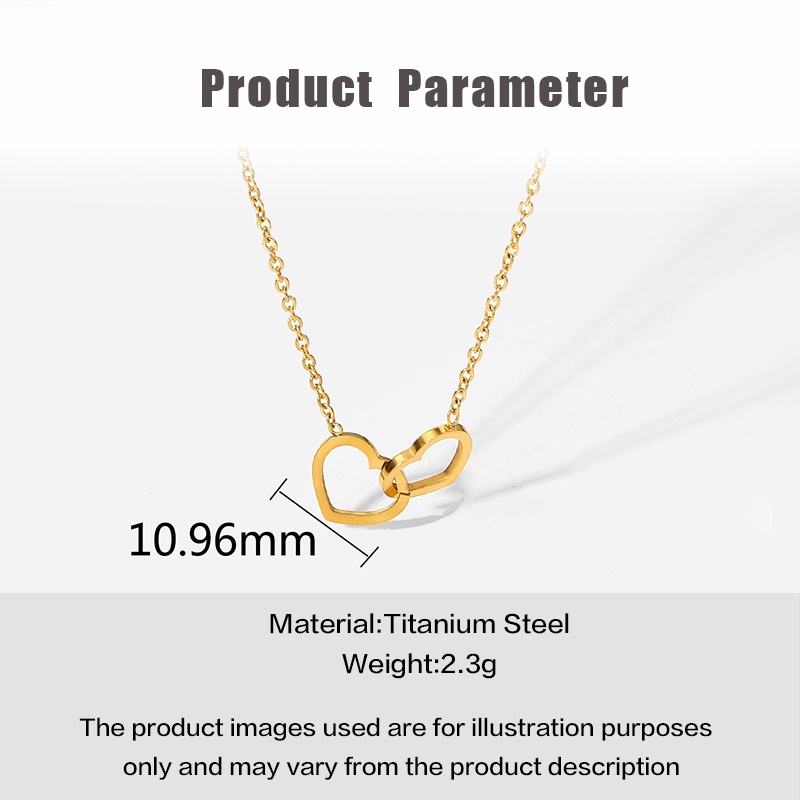Kalung Bahan Titanium Steel Gaya Korea Untuk Wanita