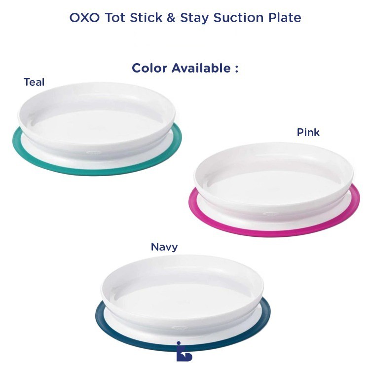 OXO Tot Stick &amp; Stay Suction Plate | Piring | Alat Makan