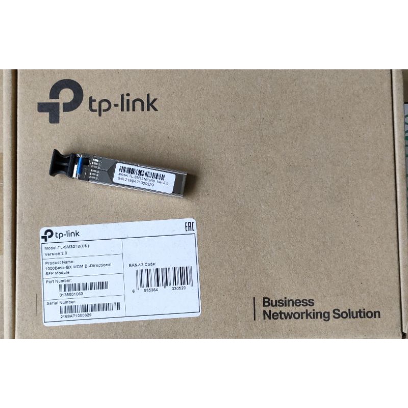 TPLINK TL-SM321B 1000Base-BX WDM Bi-Directional SFP Module Fiberoptik