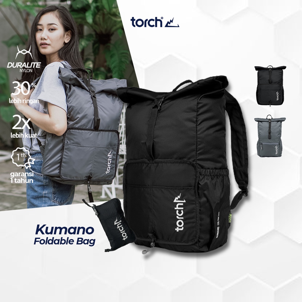 TORCH Depok Tas Lipat Kumano 19+2L Abu