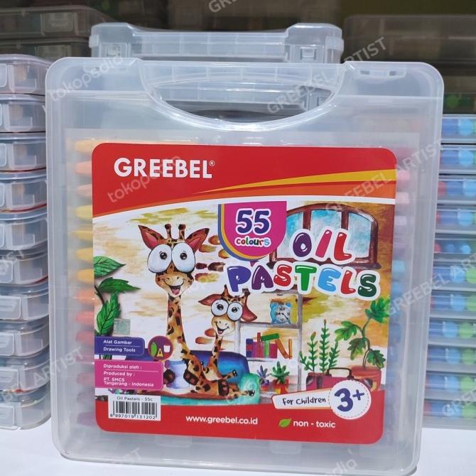

(COD) Crayon Greebel Oil Pastel 55 Warna