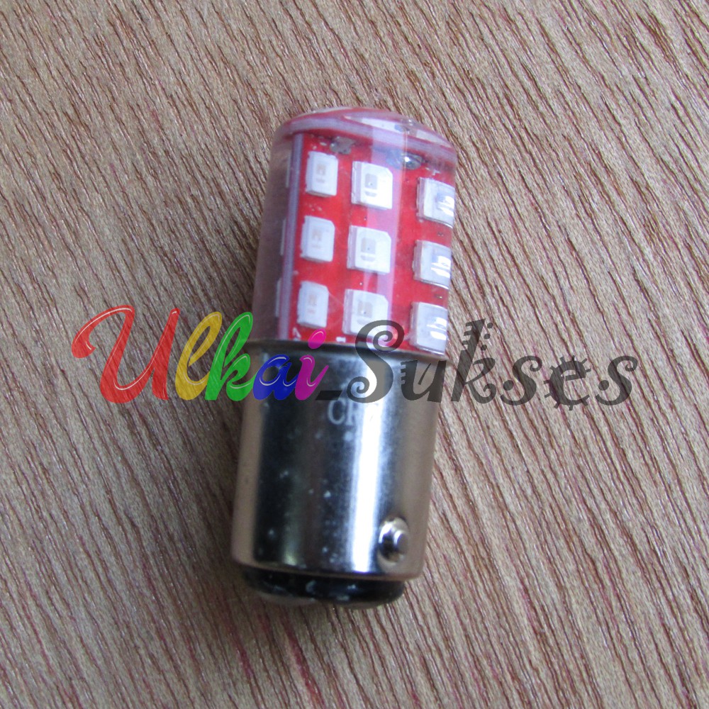 Lampu Rem Motor LED Atau Lampu Stop Jelly 18 Mata LED 2 Warna Variasi Stoplamp Motor Dan Mobil 12V Arus DC Murah UNIVERSAL