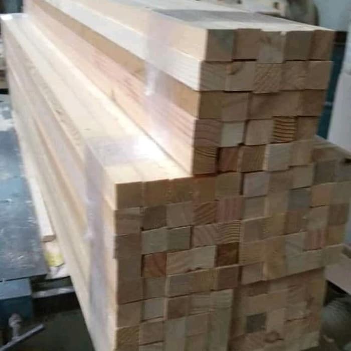 Kayu Jati Belanda SYP Tebal 2 cm Lebar 13 sd 6 cm Pjg 1m halus presisi dekoratif