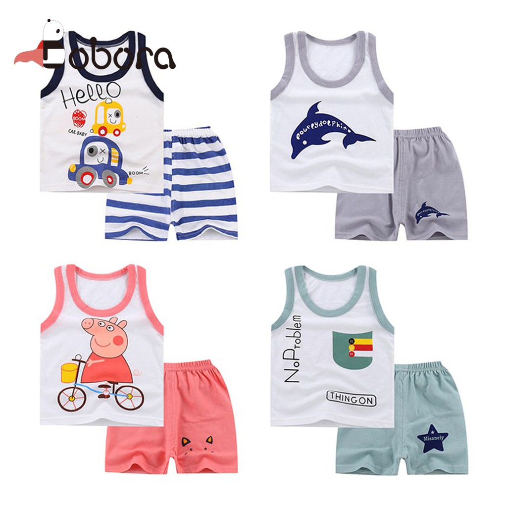 BOBORA Setelan Kaos T Shirt Anak Perempuan Lengan Pendek BOBORA Setelan Kaos T Shirt Anak Perempuan Lengan Pendek
