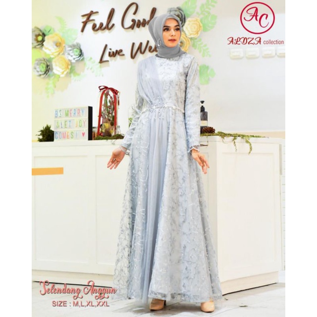 Gamis Selendang Anggun Original Butik