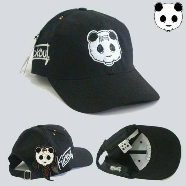 Topi Kickout Panda / Topi Baseball Kickout Panda / Topi Panda Pria / Topi pria keren