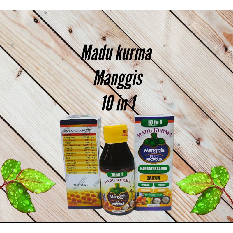 

Madu manggis 10 in 1 | madu/sari kurma/manggis plus propolis| 125ml