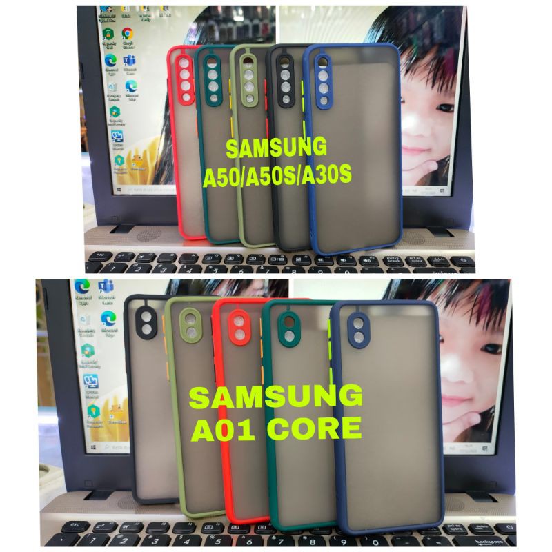 SOFT CASE SAMSUNG A50S/A30S & SAMSUNGA01CORE CASE DOVE+ PELINDUNG KAMERA