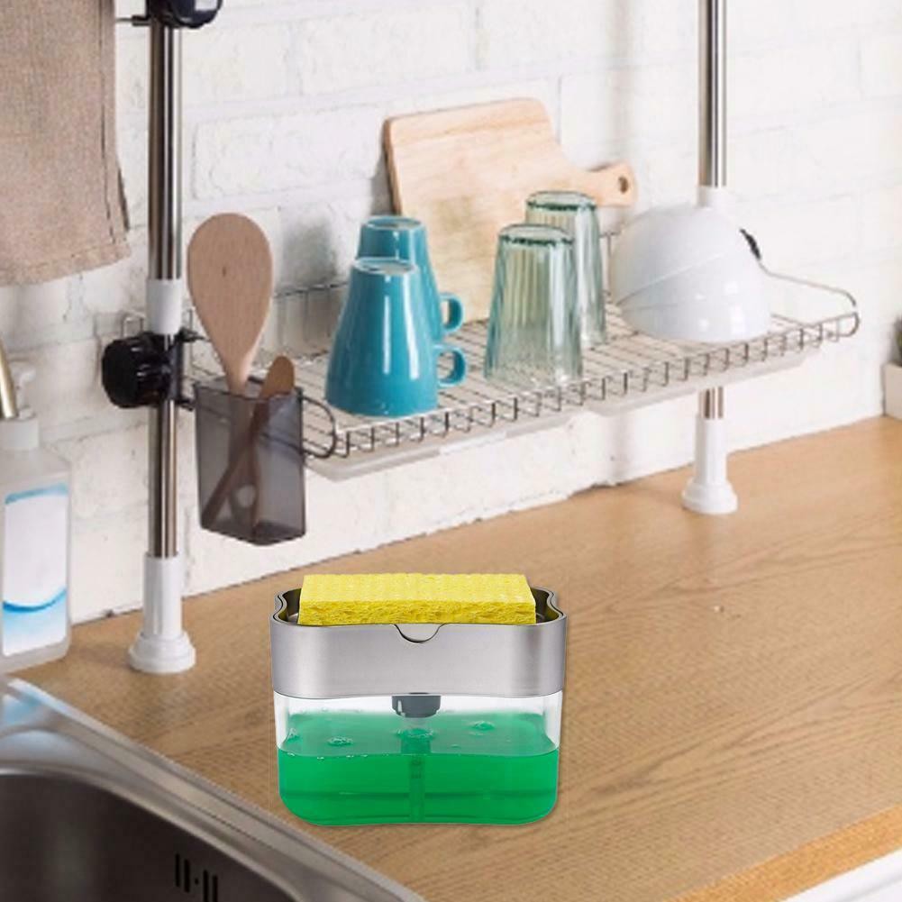 Kitchen Soap Pump Dispenser Sabun Model Tekan dan Free Spons Sabun