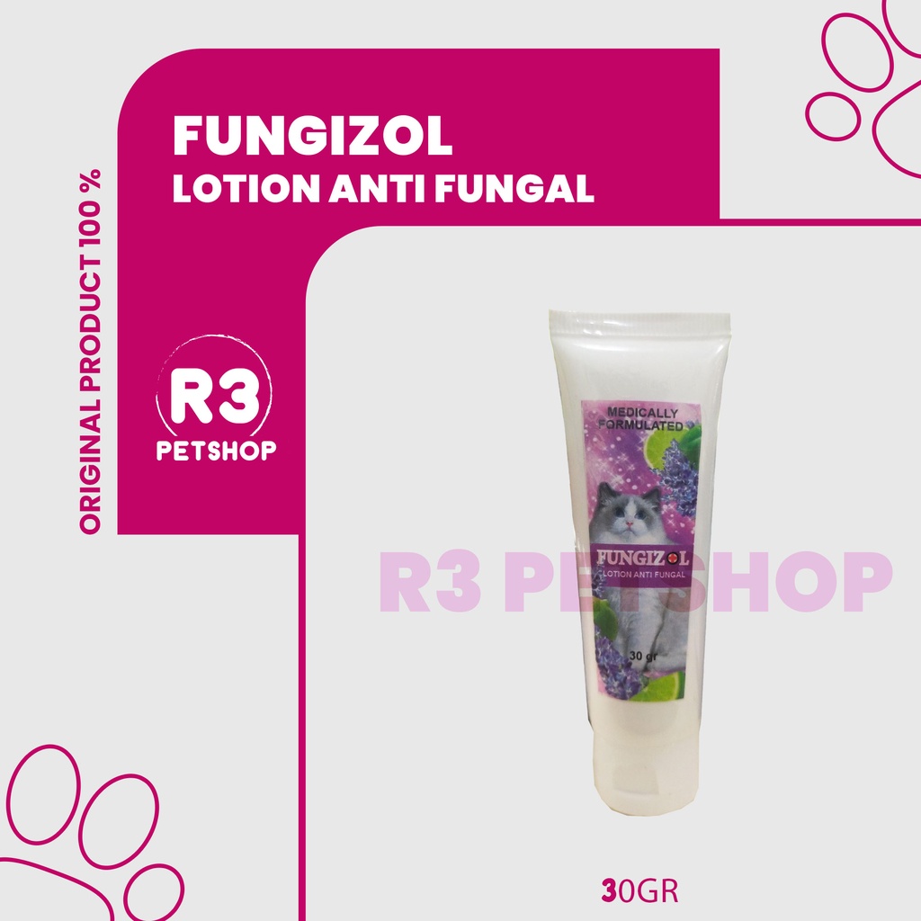 Fungizol Salep 30 gram Original - Obat Salep Cream Anti Jamur Kucing Cat Kitten Salf Krim Anjing