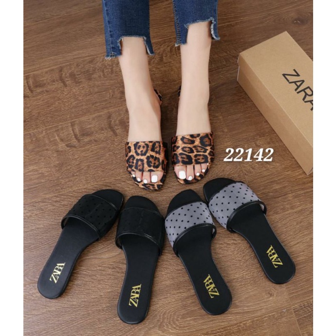 Sendal flat Slipper Full set Zr import  Kode 22142