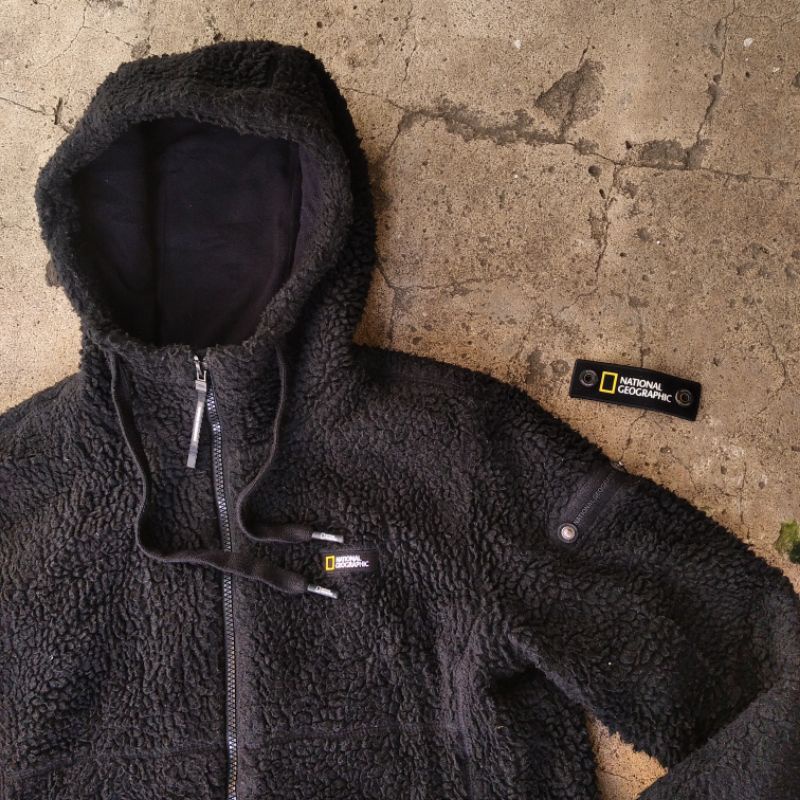 jaket Sherpa national geographic bekas second preloved branded