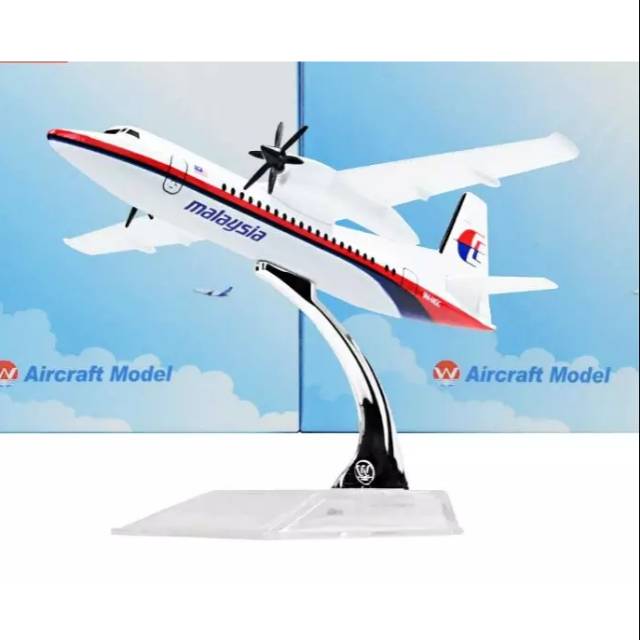Miniatur Pesawat Malaysia Fokker F-50
