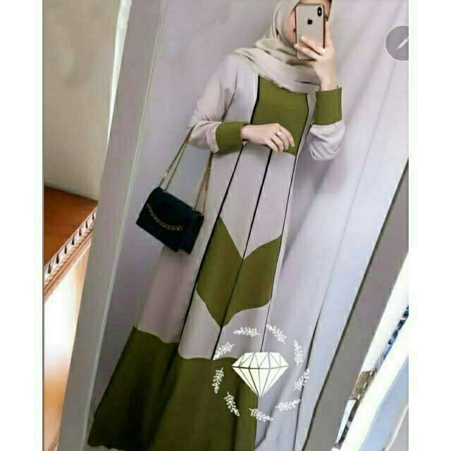 MAXY SHIRAA SINGLE, MOSCREPE, GAMIS HIJAB MUSLIM, MAXY DRESS