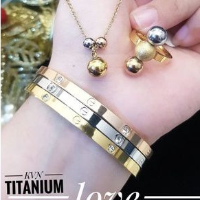 TiTanium set perhiasan wanita J01