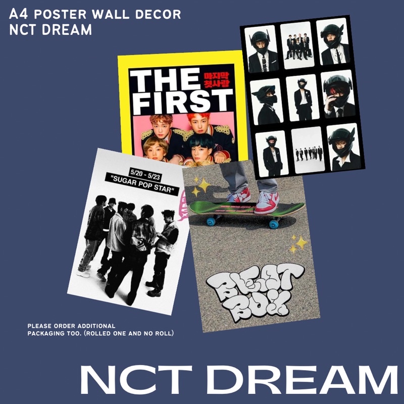 A4 NCT DREAM POSTER WALL DECOR hiasan dekorasi dinding aesthetic kpop nct dream 777stickers