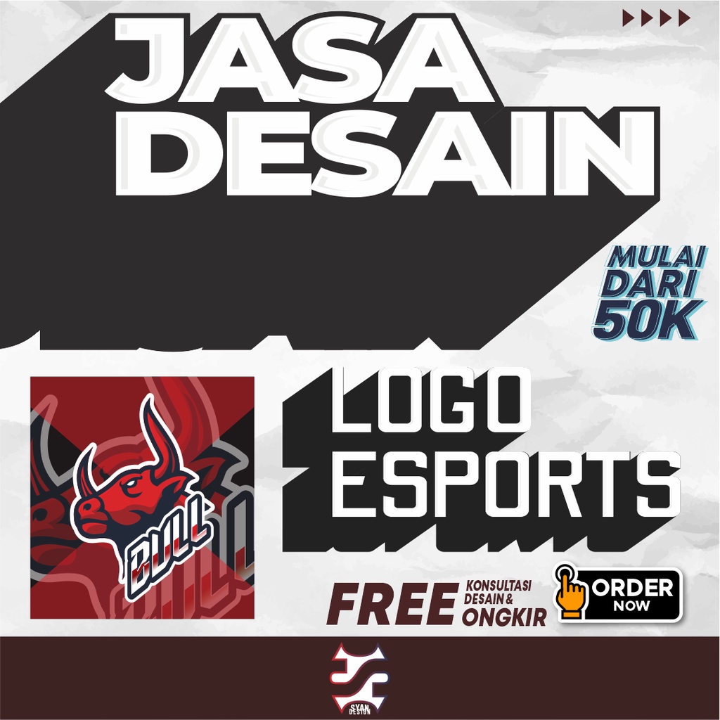 JASA DESAIN LOGO ESPORTS l CLAN LOGO l GAMING LOGO l LOGO ESPORTS l VIDEO ESPORTS l MURAHH TERJANNGK