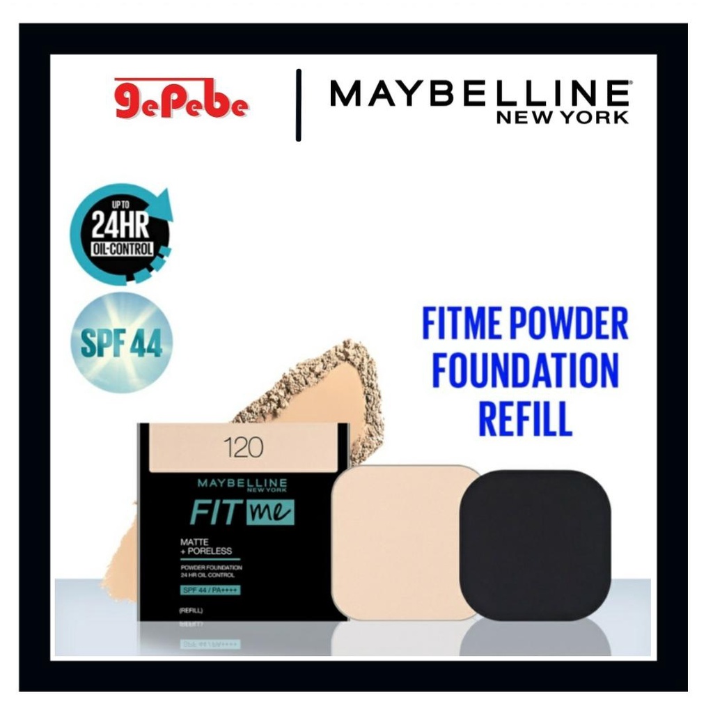 [[REFILL]] MAYBELLINE FIT ME MATTE + PORELESS 24HR OIL CONTROL POWDER FOUNDATION