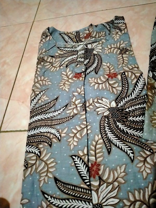 Maura Couple - Sania Ruffle Batik Couple Ori Ndoro Jowi Garansi Termurah Shopee- Batik Modern