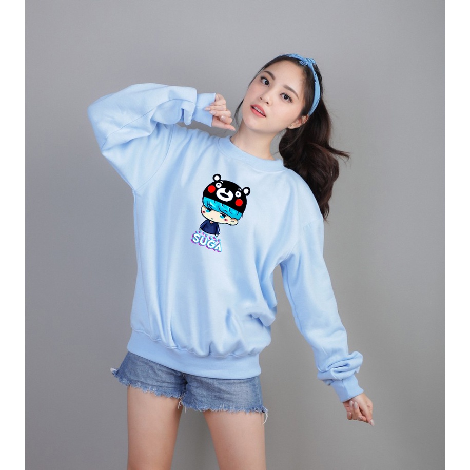 Sweater Suga BTS Pria &amp; Wanita | Sweater Korea Style Fleece Cotton | Dhea Fashion