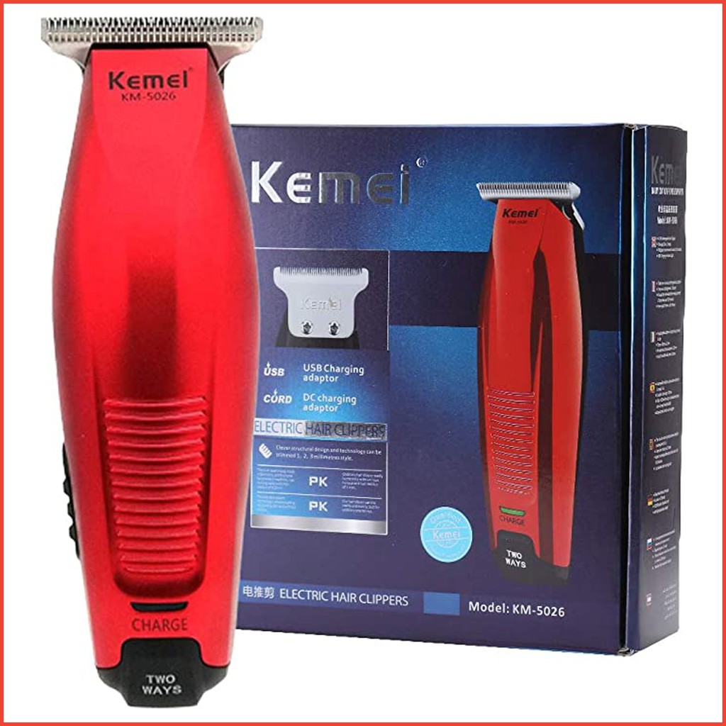 Alat Cukur Rambut Elektrik Kemei Detailer KM-5026 Mesin Cukur Rambut Cordless