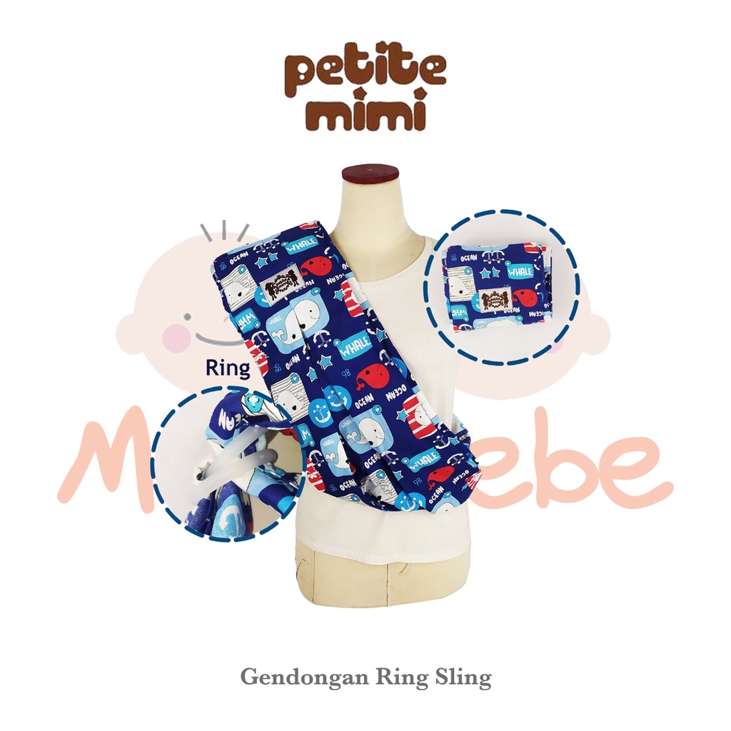 Petite Mimi Gendongan Ring Sling Motif