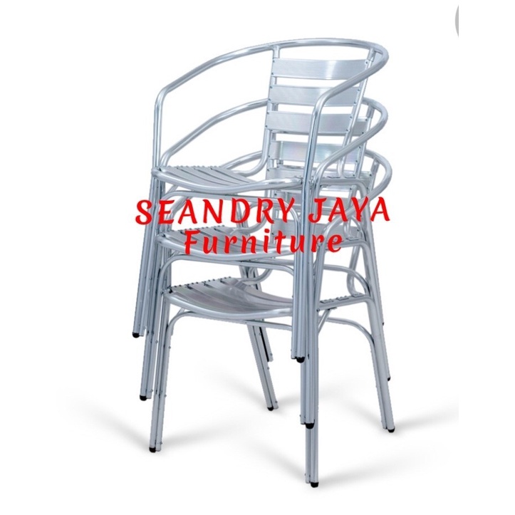 KURSI SANTAI ALUMINIUM / KIJANG /SERBAGUNA/TERAS/RUMAH MAKAN/CAFE/OUTDOR/PROMO MURAH/SEANDRY JAYA FU