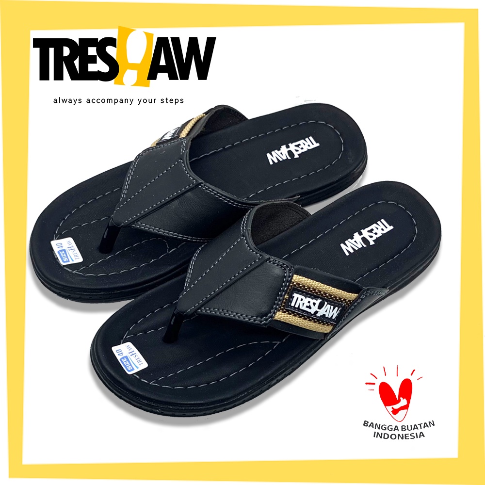 Sandal Jepit Pria Treshaw Original High Quality | Sandal Casual | Sandal Cowok Distro