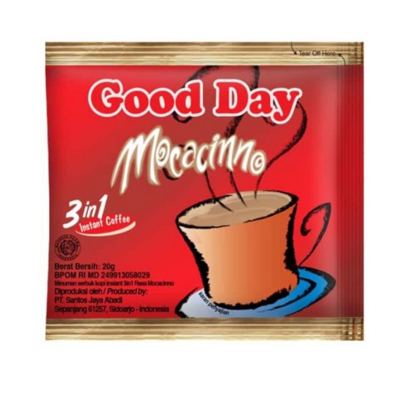 

good day mocacinno sachet 1 renceng isi 10pcs