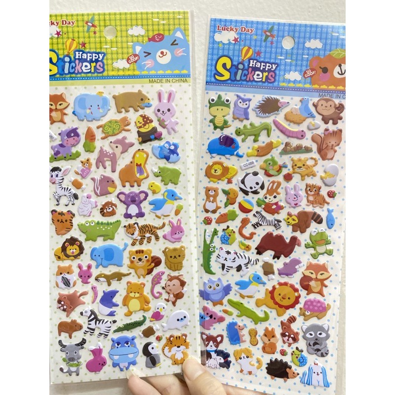 Sticker karakter pooh frozen boy girl music princess avenger 3D glitter-Amimal