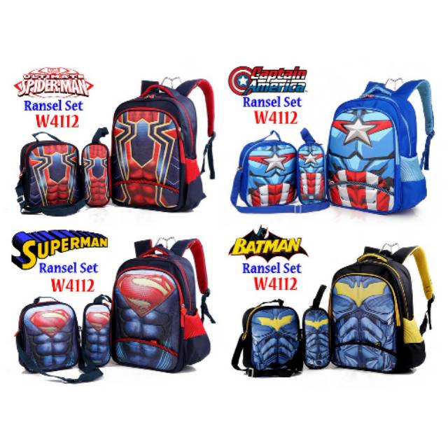 TD Tas Ransel Anak Set W4112