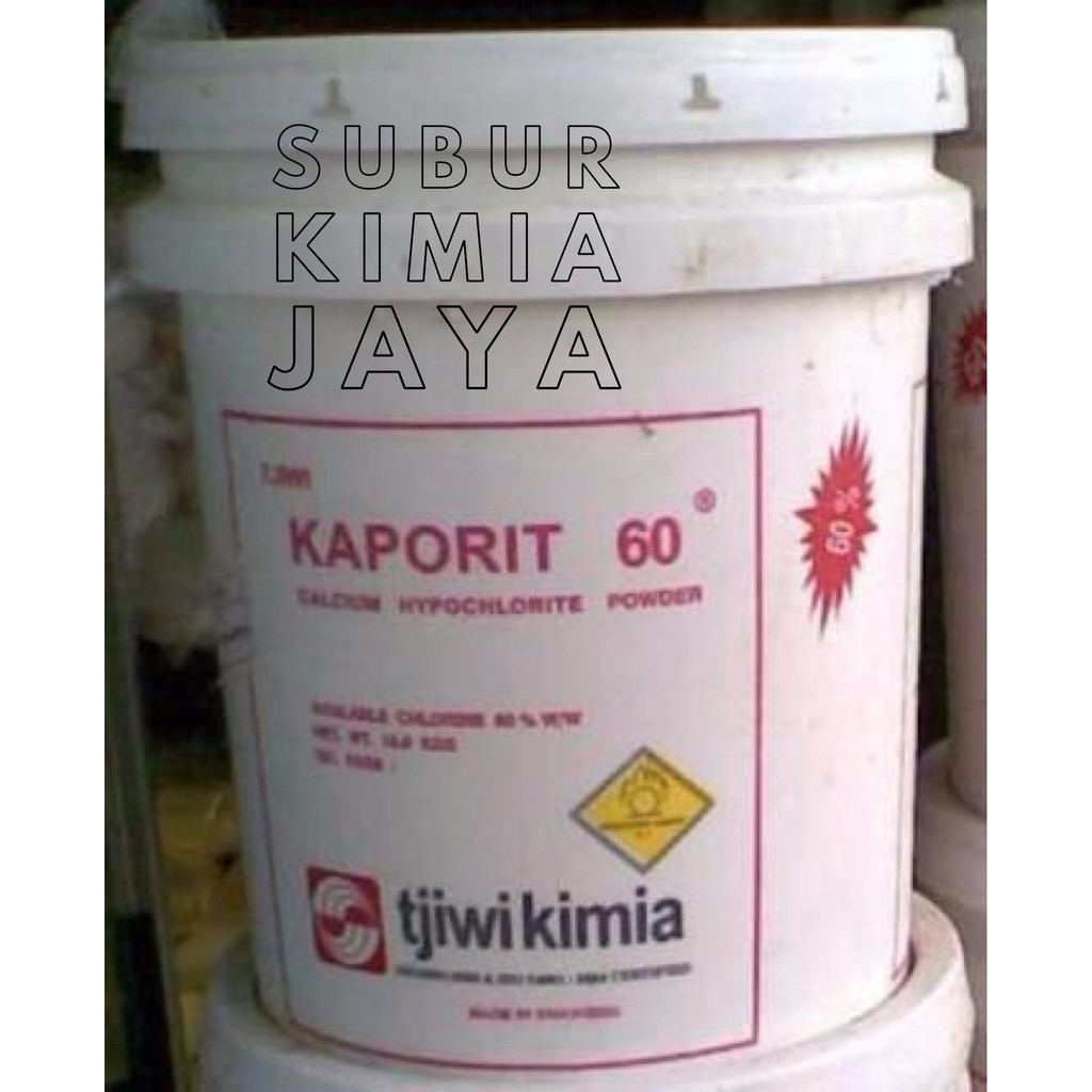 

Kaporit Bubuk 60% Tjiwi Kimia ( 1 pail ) Gojek / Grab Only