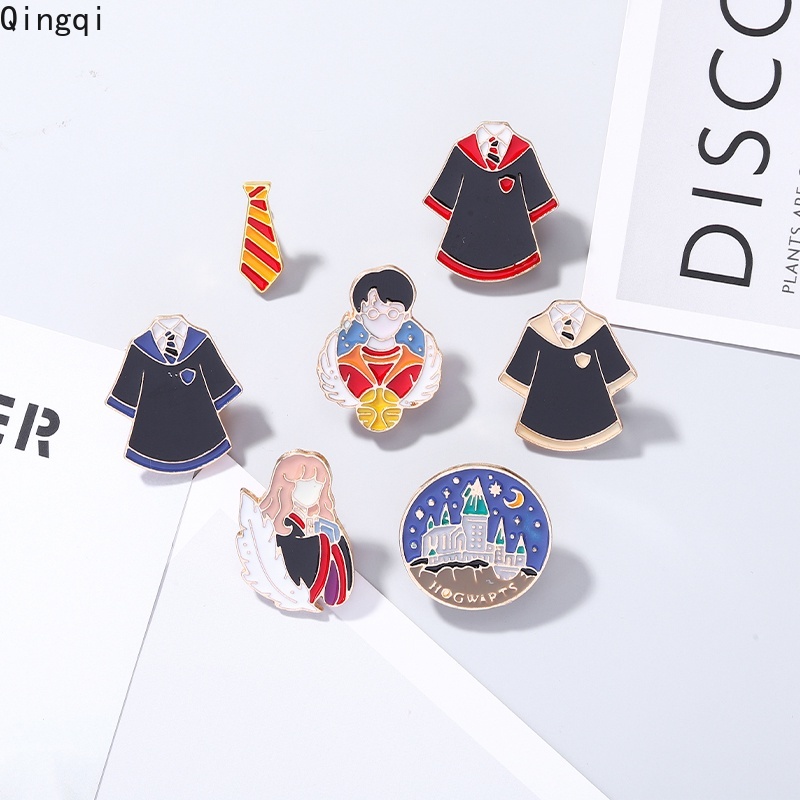Bros Pin Enamel Desain Kartun Penyihir Harry Potter Untuk Anak