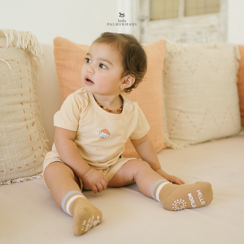 Little Palmerhaus - Wording High Socks / Kaos Kaki Bayi Umur 0 - 24 Bulan