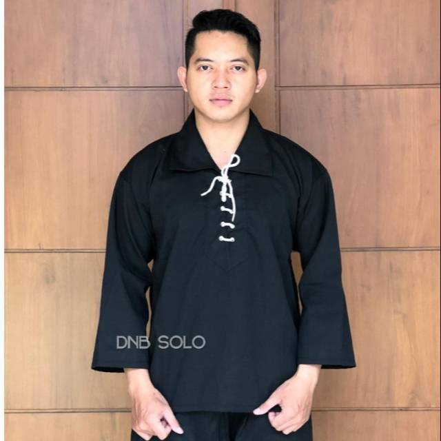 COD...!!! Setelan Baju Pencak Silat &amp; Celana Panjang Hitam #Baju Seragam Silat# - BAYAR DI TEMPAT #PSHT